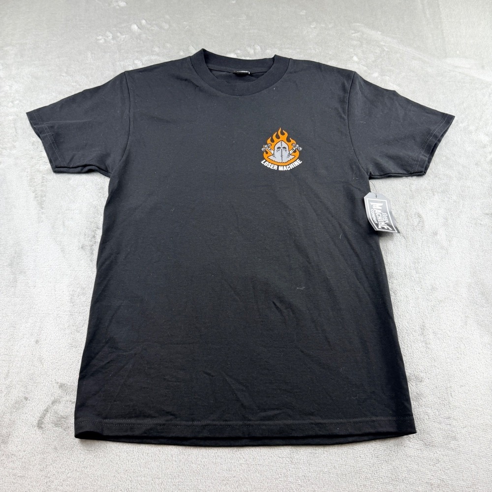 Loser Machine Company Men's S Executioner Black Graphic Tee Pay Up Get Laid Up